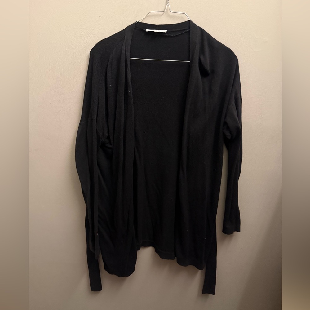 LOFT Women's Black Open Cardigan
